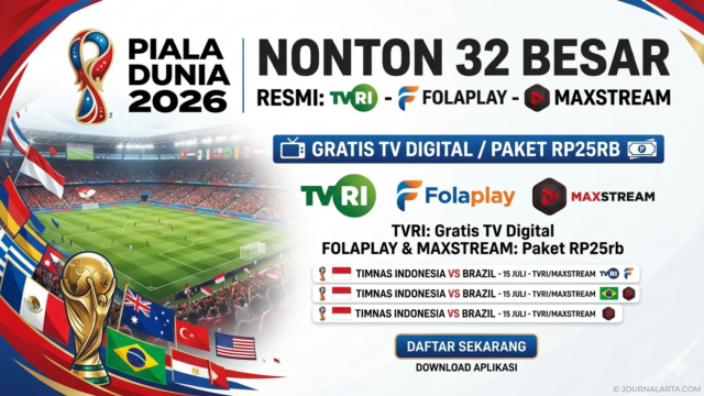 Aplikasi Nonton Babak 32 Besar Piala Dunia 2026 Resmi TVRI FolaPlay MAXStream