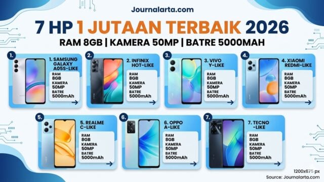 7 Best Rp1 Million Phones in 2026: 8GB RAM, 50MP Camera, 5000mAh Battery