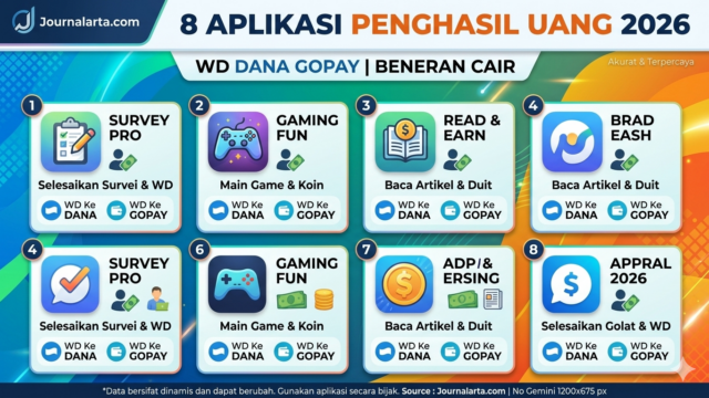 8 Aplikasi Penghasil Uang 2026: Mana yang Beneran Cair + Bukti WD ke DANA