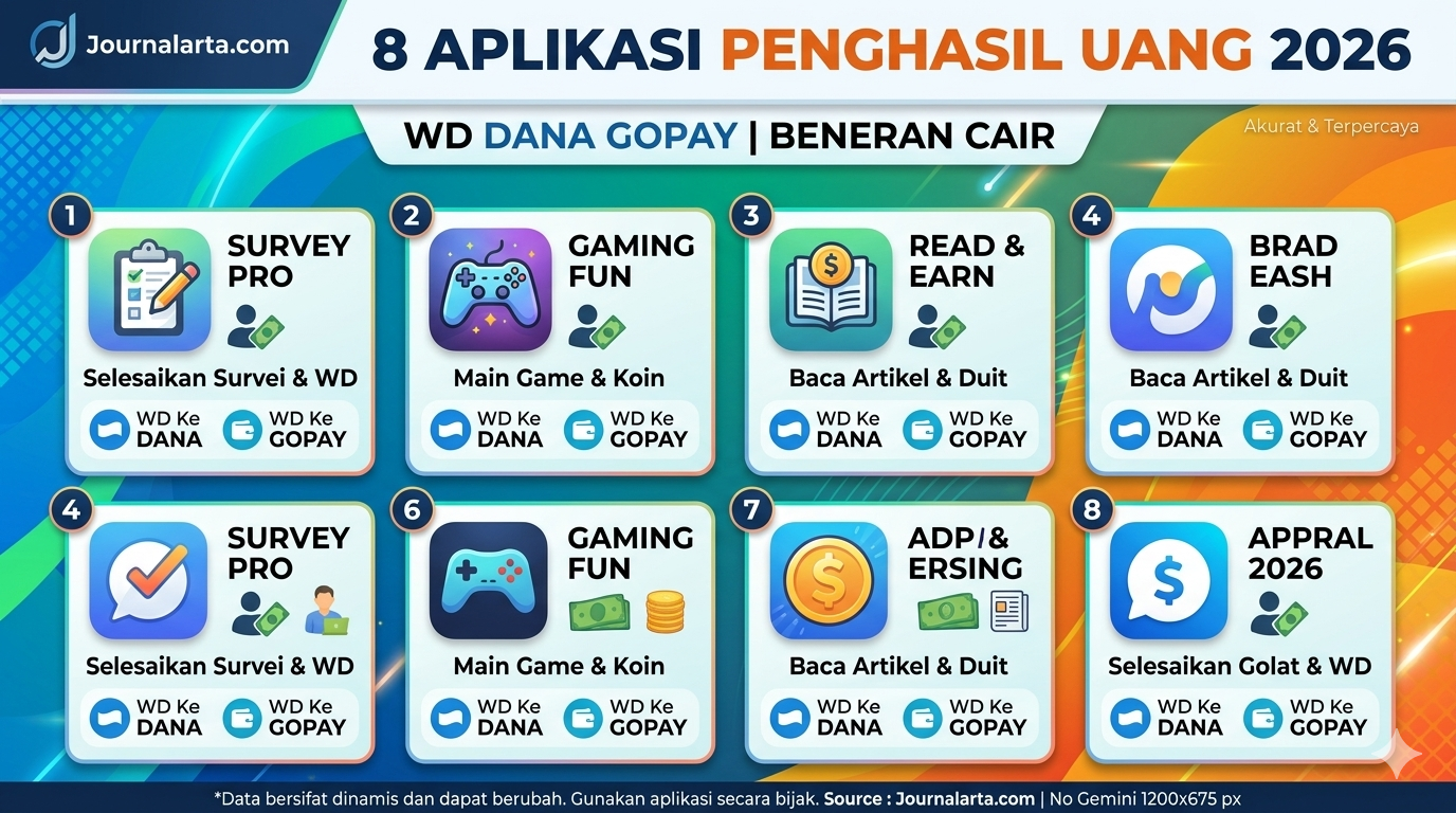 8 Aplikasi Penghasil Uang 2026