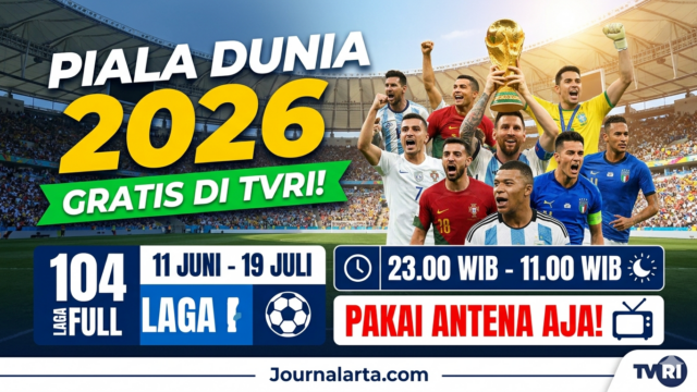 TVRI Sport Piala Dunia 2026 Gratis: 104 Laga Full 11 Juni-19 Juli 2026