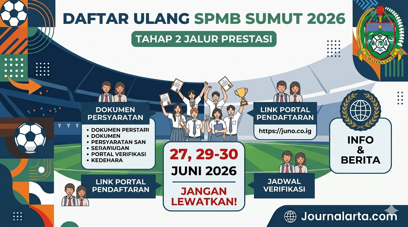 Cara Daftar Ulang SPMB Sumut 2026 Tahap 2