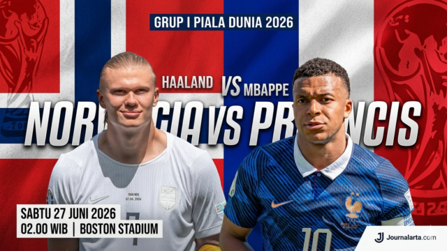 Norwegia vs Prancis Piala Dunia 2026: Duel Haaland-Mbappe Rebut Puncak Grup I