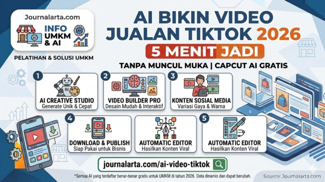 Cara AI Bikin Video Jualan TikTok 2026: CapCut AI & Pictory Gratis Tanpa Muka