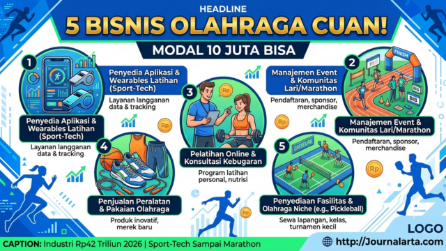 5 Ide Bisnis Olahraga 2026 yang Moncer: Sport-Tech, Marathon & Gym