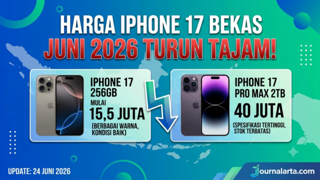 Harga iPhone 17 Bekas Juni 2026: Mulai Rp15,5 Juta, Pro Max 2TB Rp40 Juta