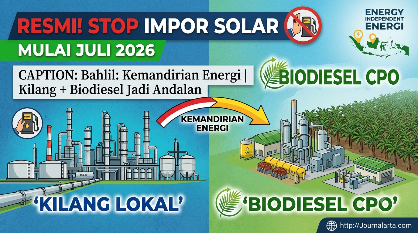 Resmi Indonesia Setop Impor Solar Juli 2026