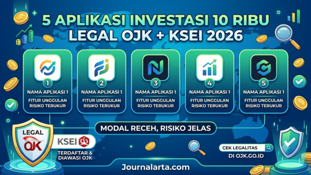 5 Aplikasi Investasi 10 Ribu Legal OJK 2026: Modal Receh, Aset Aman di KSEI