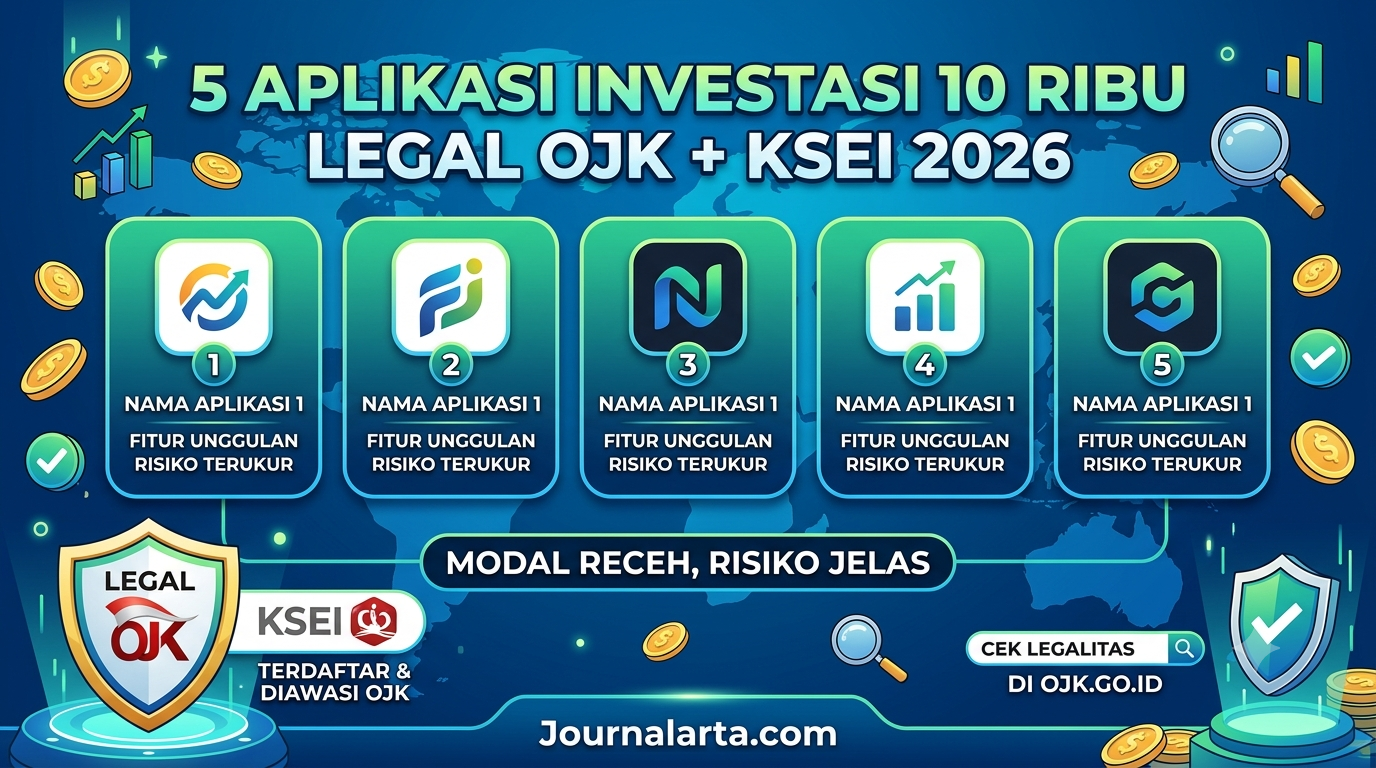 5 Aplikasi Investasi 10 Ribu Legal OJK 2026