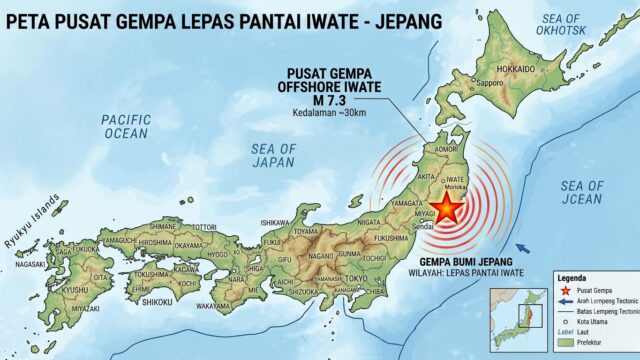 Gempa M 6,1 Guncang Timur Laut Jepang, PLTN Dinyatakan Aman