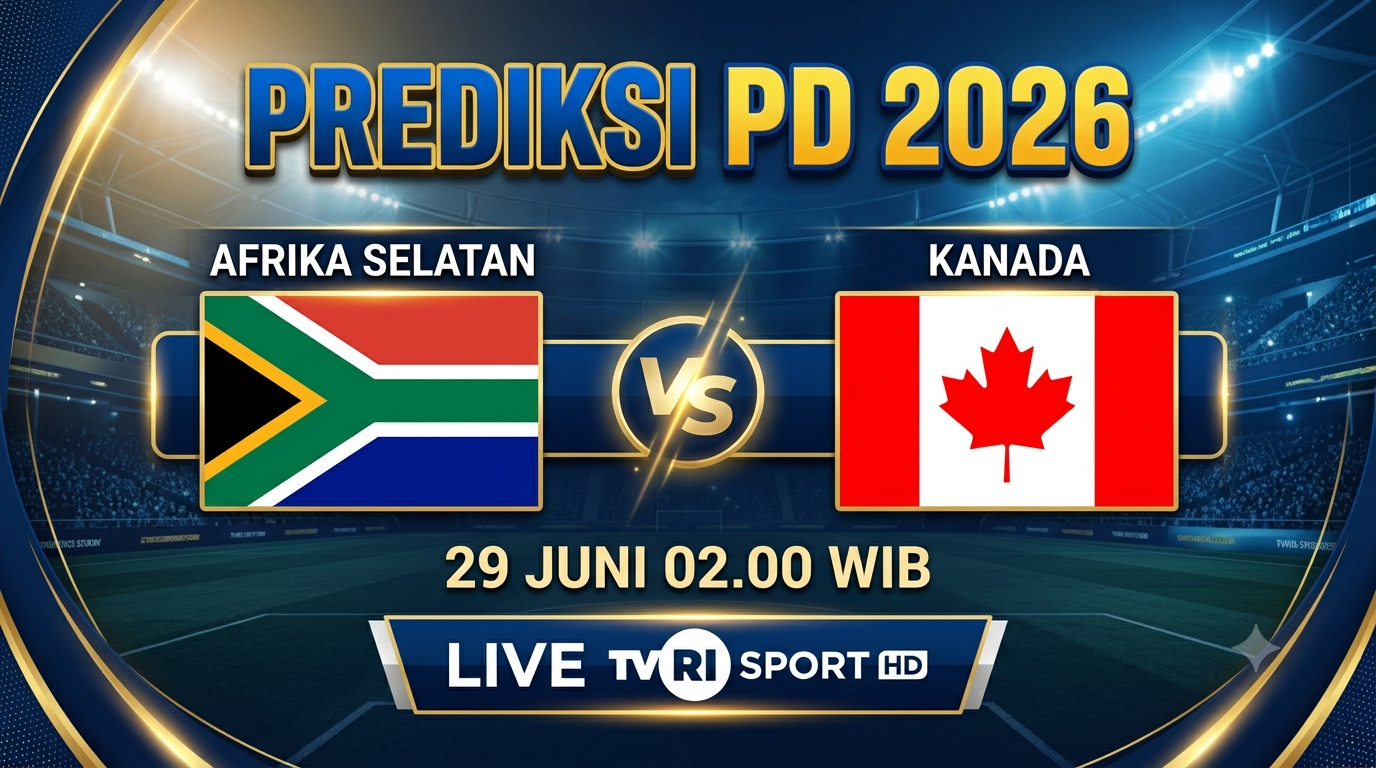 Prediksi Afrika Selatan vs Kanada 29 Juni 2026