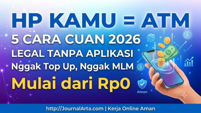 5 Cara Dapat Uang dari HP 2026 Legal Tanpa Aplikasi Abal-Abal