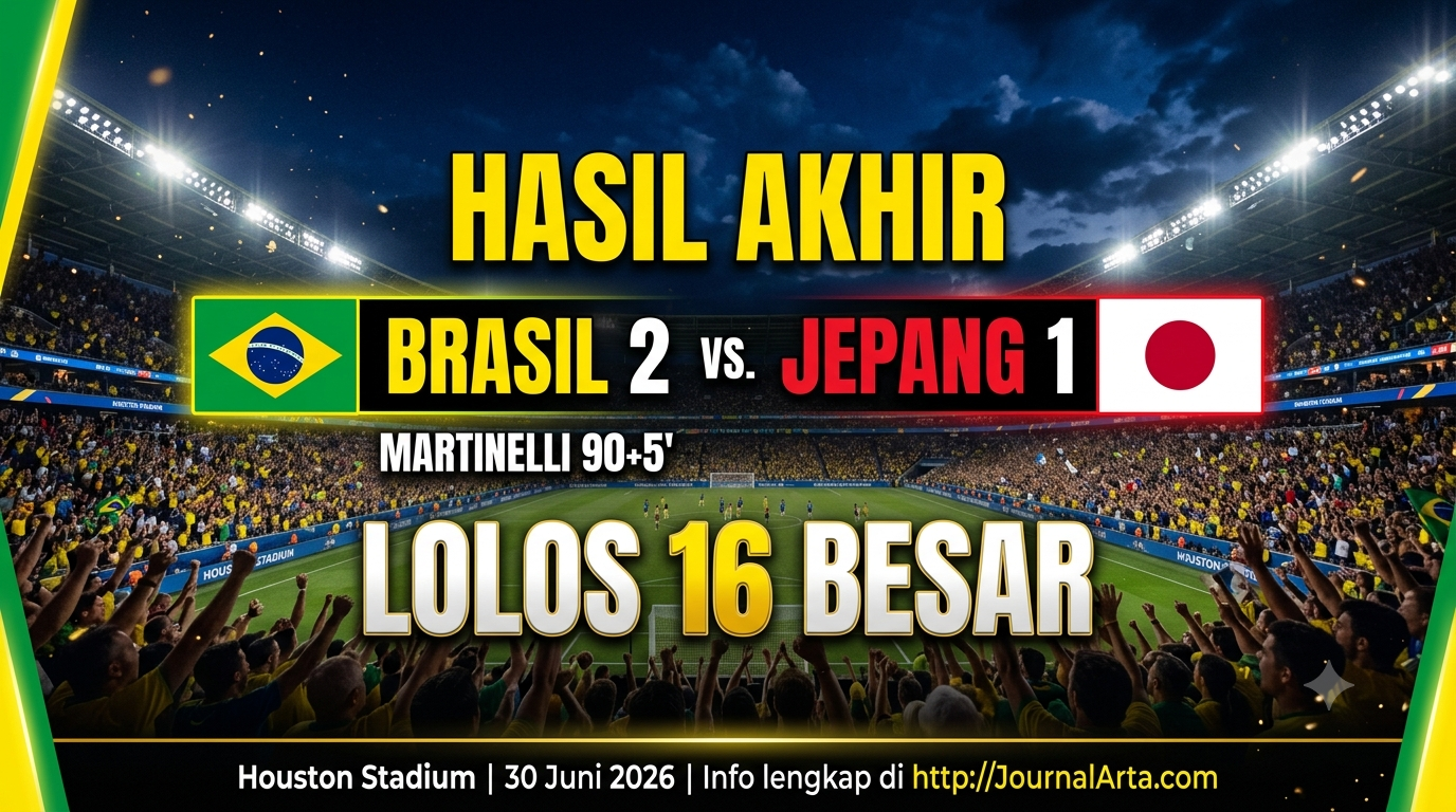 Brasil vs Jepang 2-1