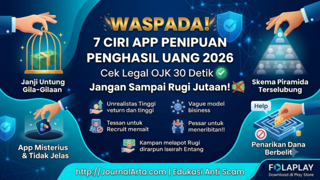 7 Ciri Aplikasi Penghasil Uang Penipuan 2026: Cara Cek Legal OJK