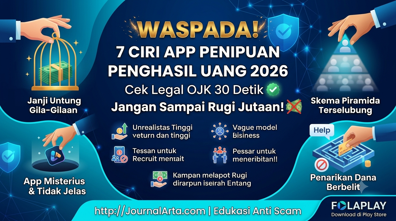 7 Ciri Aplikasi Penghasil Uang Penipuan 2026