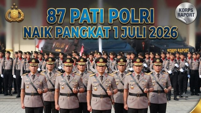 87 Perwira Tinggi Polri Naik Pangkat 30 Juni 2026: 4 Komjen Baru