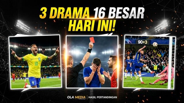 Rekap 16 Besar Piala Dunia 2026 30 Juni: 3 Drama + Kartu Merah