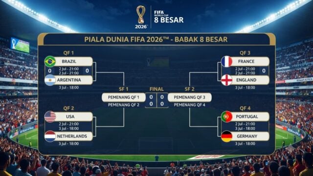 FIFA World Cup 2026 schedule: Round of 32 and free TVRI
