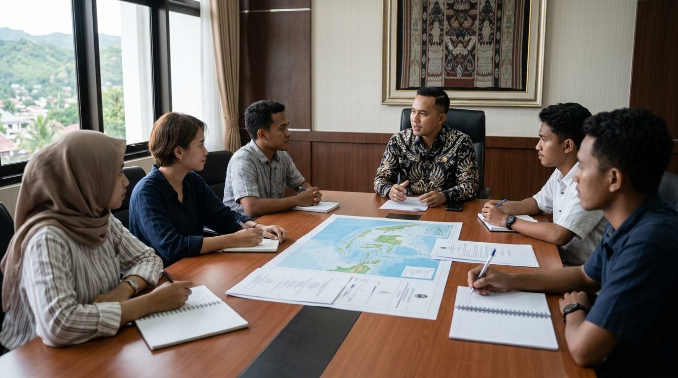 Wapres Gibran bersama mahasiswa dalam rapat kerja membahas program pemerintah di wilayah timur