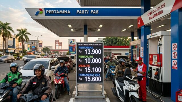 Harga BBM Pertamina Esok Hari Selasa 23 Juni 2026: Cek Update Terbaru Wilayah Palembang