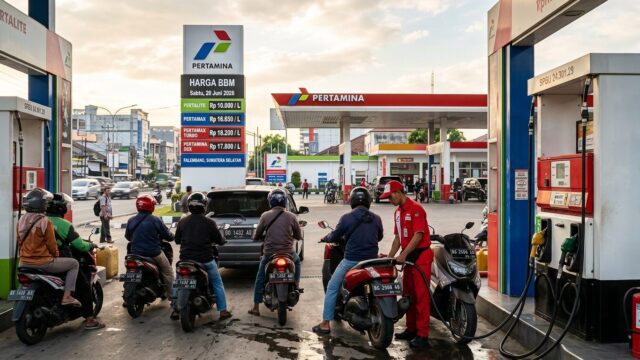 Harga BBM Pertamina Palembang Terbaru Sabtu 20 Juni 2026: Pertalite Rp10.000, Pertamax Rp16.650