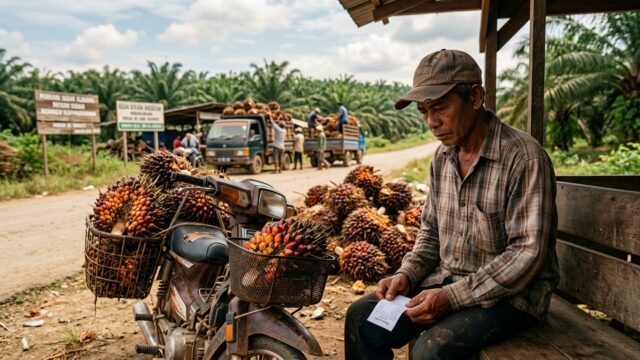 Harga CPO Turun ke US$1.029/MT, Ini Faktor & Dampak ke Harga TBS