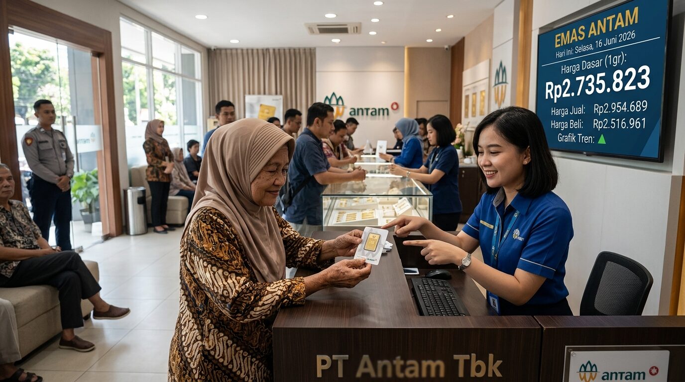 Harga Emas Antam 16 Juni 2026: 1 Gram Rp2.735.823