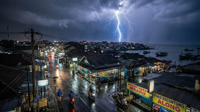 BMKG: Hujan Lebat dan Petir Melanda Bangka Belitung Malam Ini