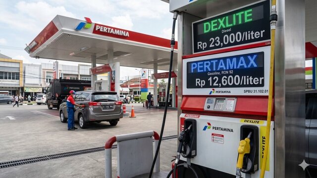 SPBU Pertamina menampilkan papan harga BBM terbaru Juni 2026
