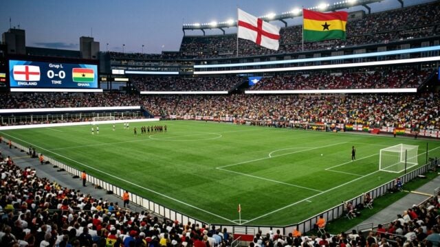 Inggris Ditahan Ghana 0-0 di Boston pada Laga Kedua Grup L
