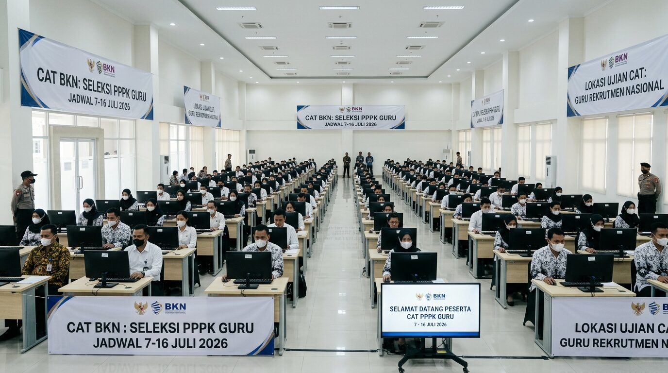 Jadwal CAT PPPK Guru 7-16 Juli 2026 Lengkap Resmi BKN