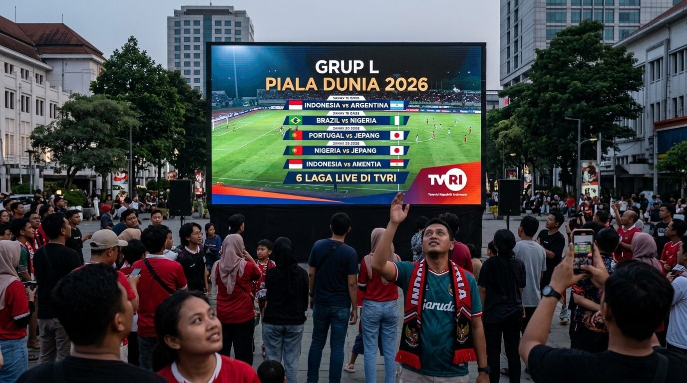 Jadwal Grup L Piala Dunia 2026, TVRI Siarkan 6 Laga