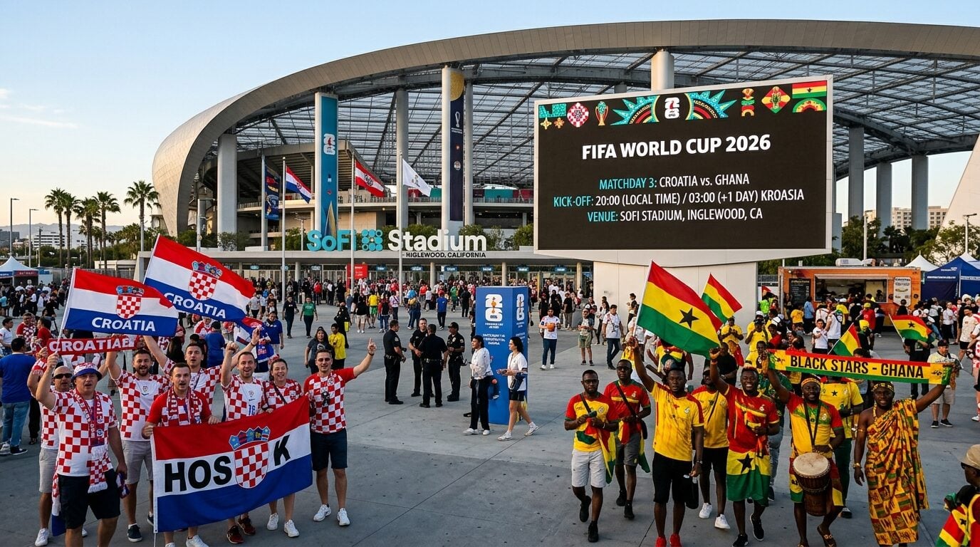 Jadwal Kroasia vs Ghana Piala Dunia 2026 Matchday 3