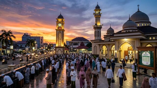 Jadwal Sholat Kota Pangkalpinang 22–30 Juni 2026 Resmi dari Kementerian Agama