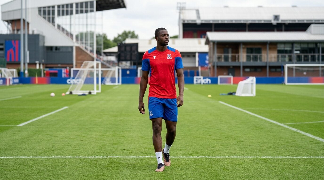 Jean-Philippe Mateta bermain untuk Crystal Palace di Selhurst Park musim lalu