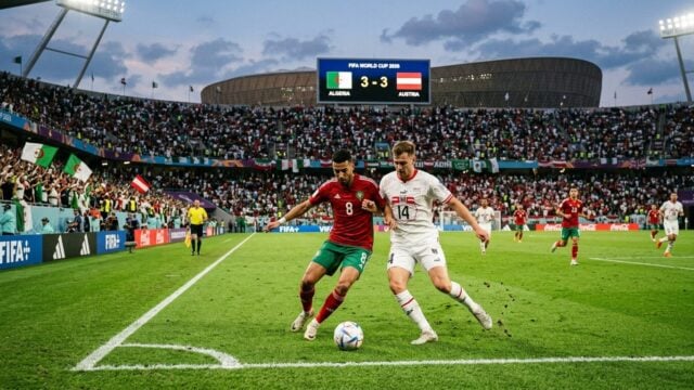 Klasemen dan Head to Head Aljazair vs Austria: Skor 3-3 di Piala Dunia 2026