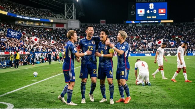 Klasemen Grup F Piala Dunia 2026 Usai Jepang Hancurkan Tunisia 4-0