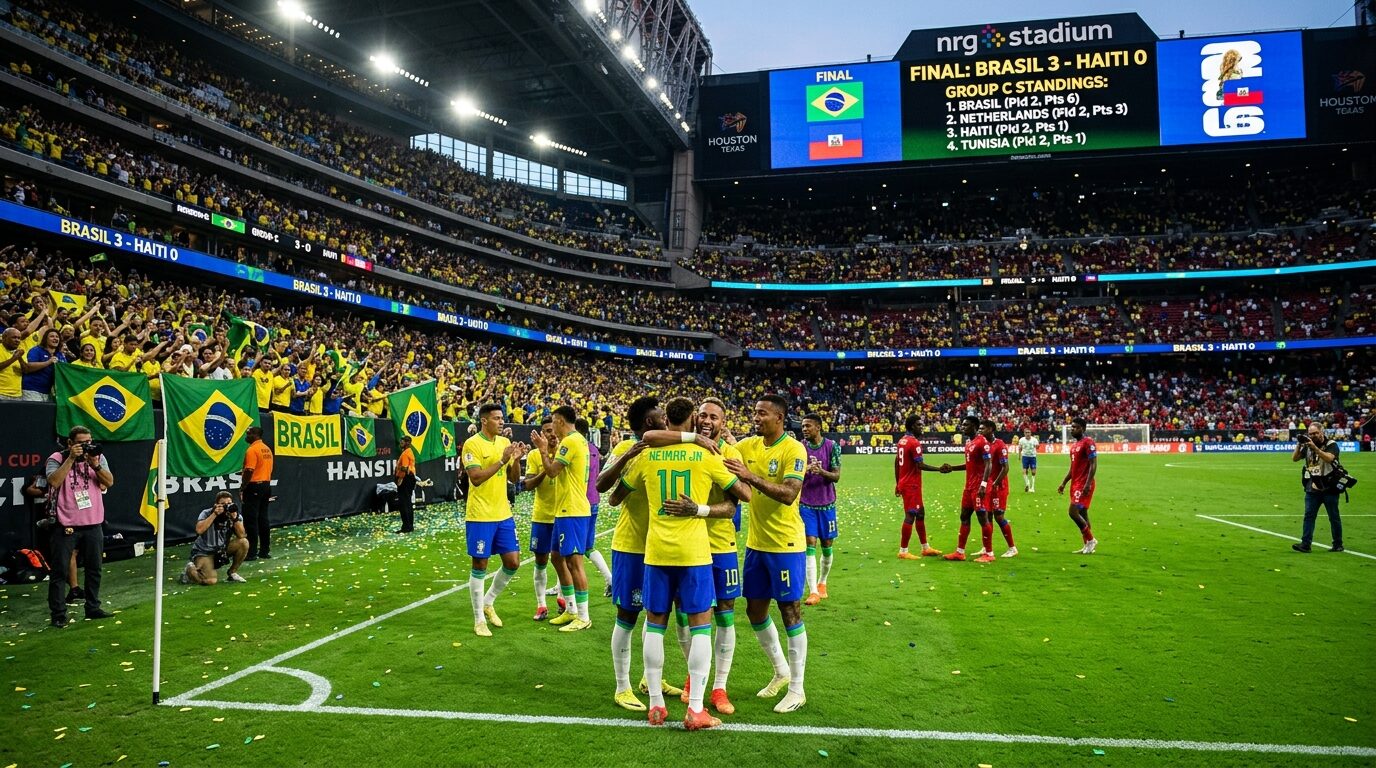 Klasemen Sementara Grup C Piala Dunia 2026 Usai Brasil Kalahkan Haiti 3-0