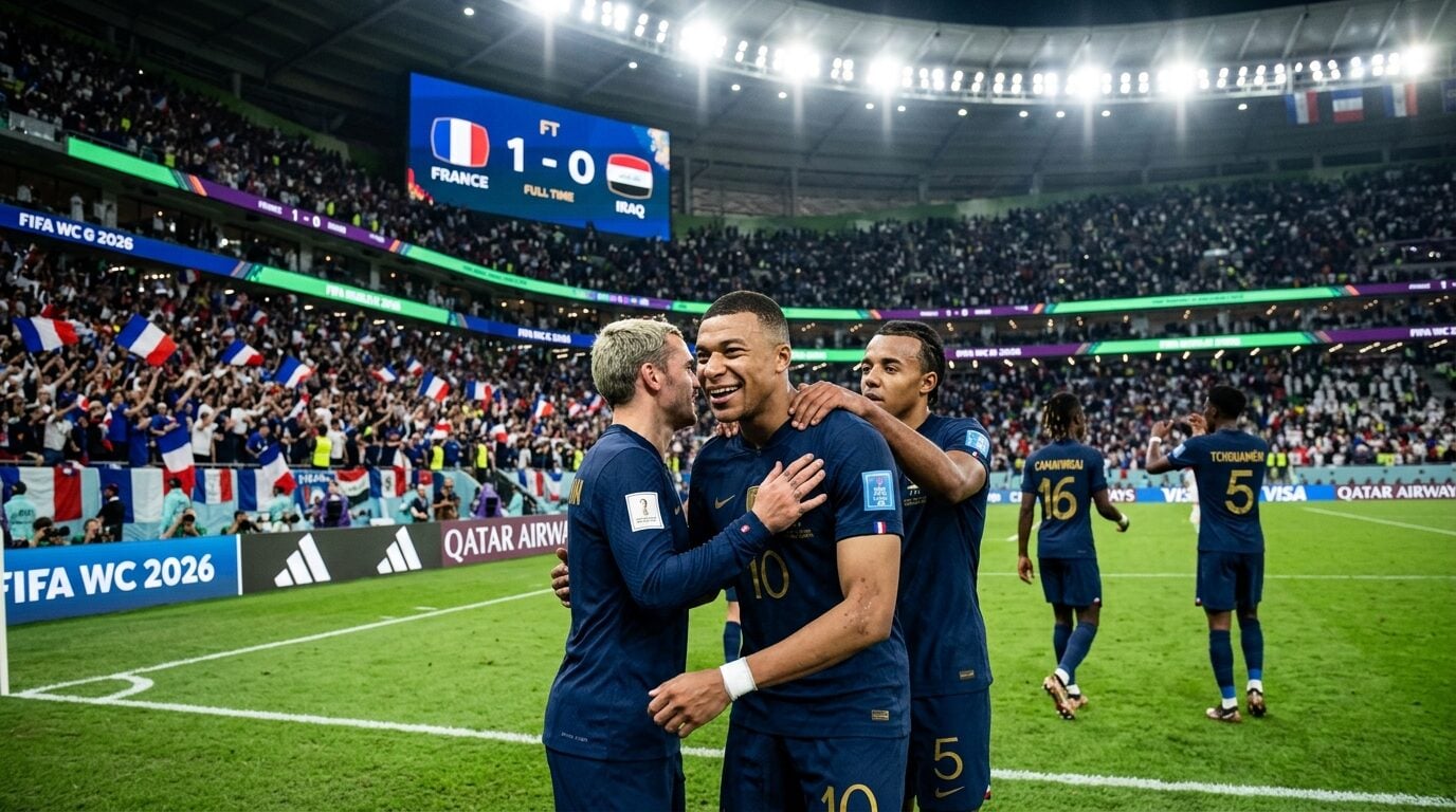 Klasemen Timnas Prancis Piala Dunia 2026 Usai Menang 1-0 vs Irak