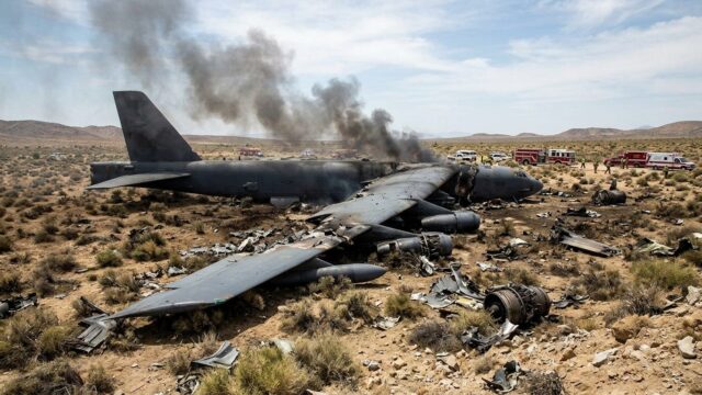 Militer AS Selidiki Penyebab Pesawat Bomber B-52 Jatuh hingga 8 Orang Tewas