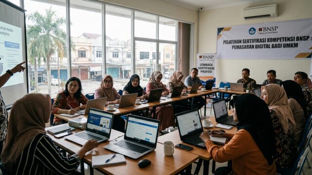 20 Pelaku UMKM Babel Raih Sertifikasi Digital Marketing BNSP Resmi