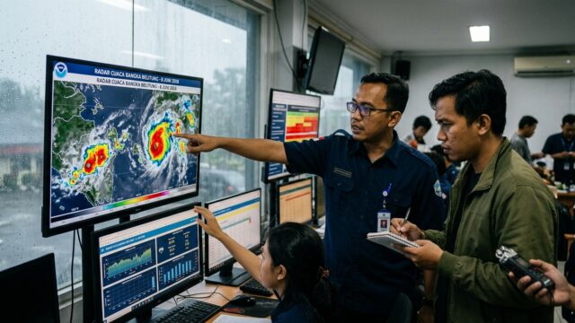 Prakiraan Cuaca Bangka Belitung 8 Juni 2026: Siaga Hujan Lebat dan Angin Kencang