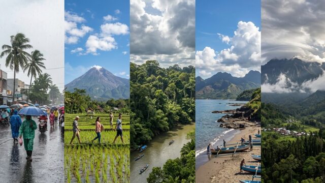 Prakiraan Cuaca Nasional Selasa 23 Juni 2026: Sumatera, Jawa-Bali, Kalimantan, Sulawesi, Papua