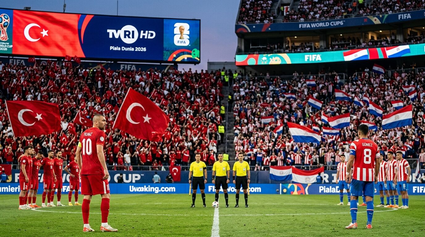 Prediksi Turki vs Paraguay di Piala Dunia 2026, Live TVRI HD Sport