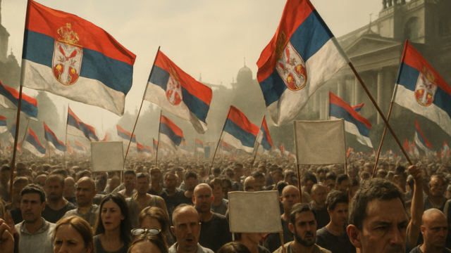 Ribuan Demonstran Serbia Terus Protes Meski Vucic Janji Turun Tahta