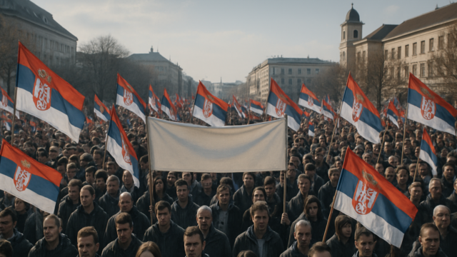 Ribuan Pengunjuk Rasa Serbia Terus Tekanan Vucic Meski Janji Mundur