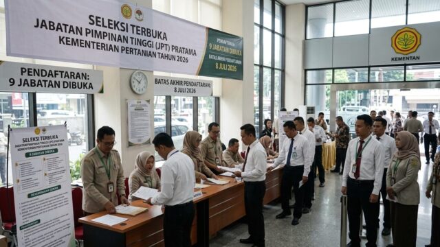 Seleksi JPT Pratama Kementan 2026: 9 Jabatan Dibuka, Daftar Sampai 8 Juli