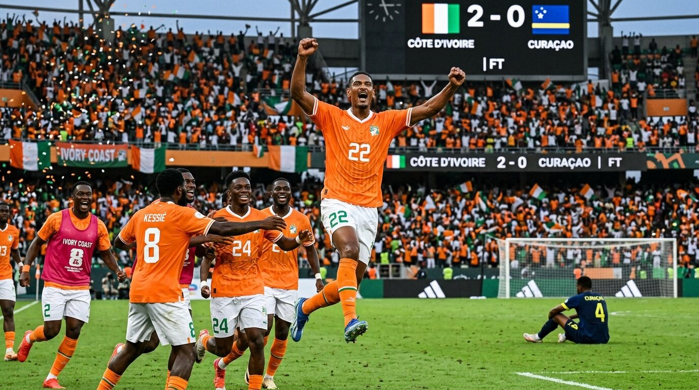 Sikat Curacao 2-0, Pantai Gading Segel Tiket Babak 32 Besar Piala Dunia 2026