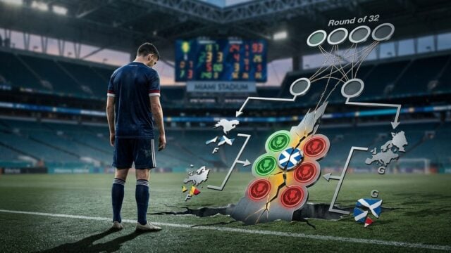 Peluang Skotlandia Masih 42% Lolos Piala Dunia 2026 Meski Kalah dari Brasil
