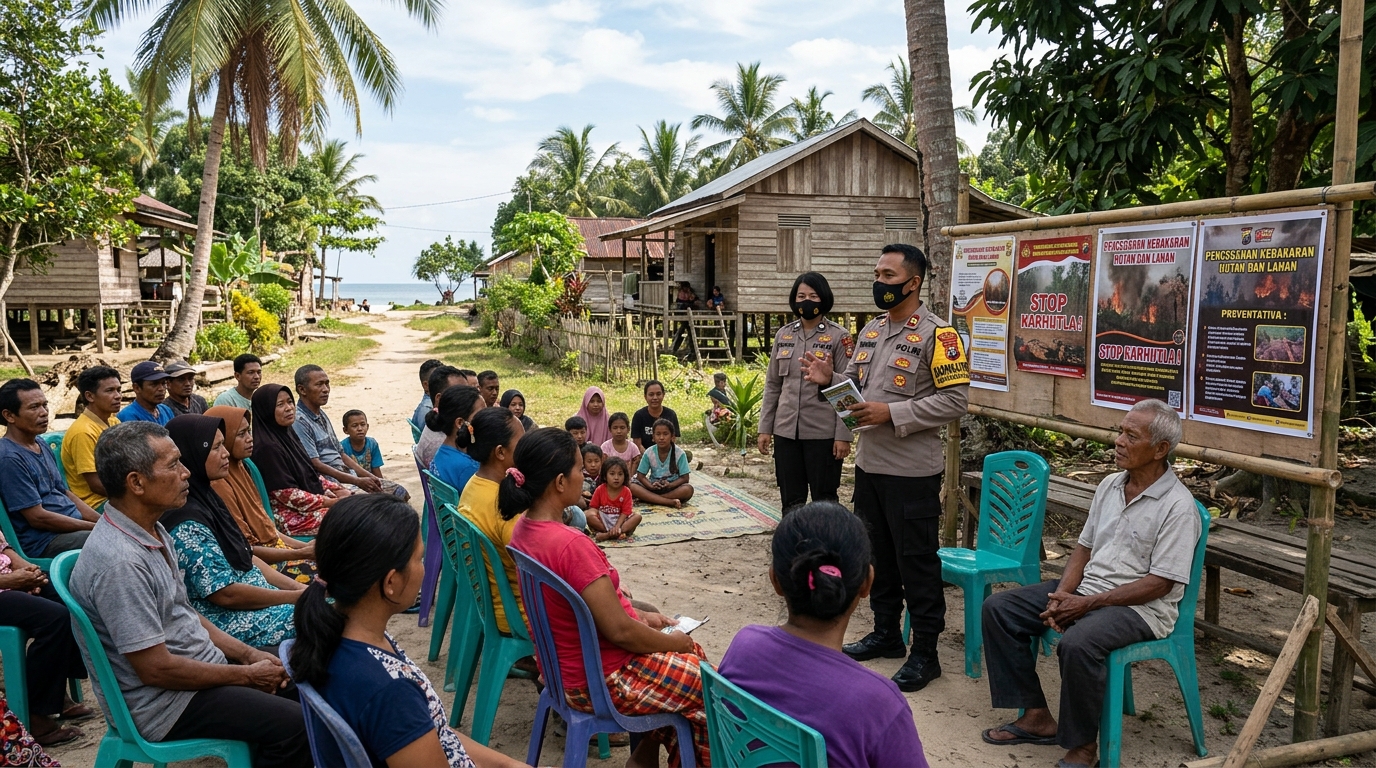 Sosialisasi pencegahan kebakaran hutan dan lahan di Bangka Barat